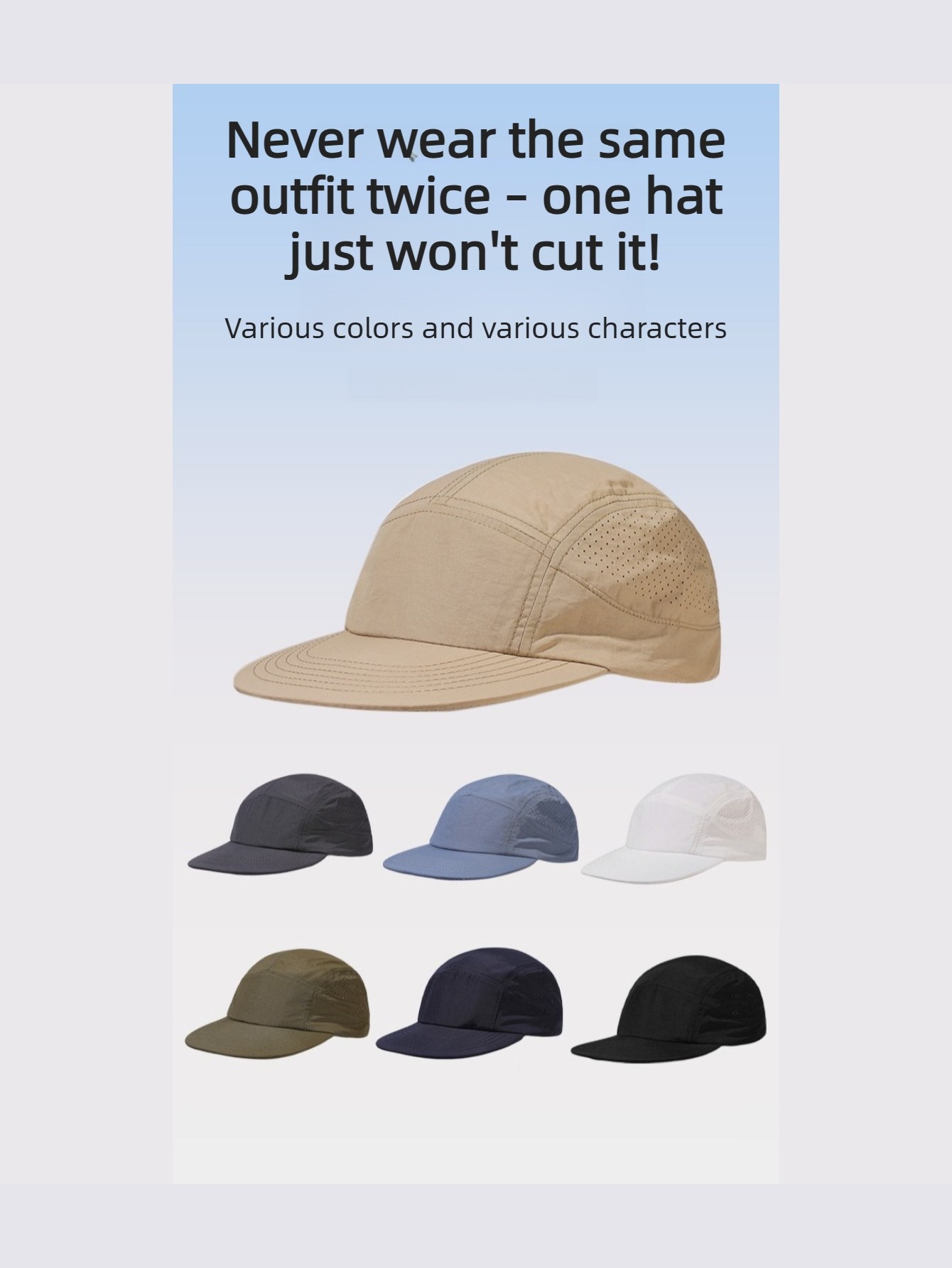 Running Cap Lightweight - Unisex Large Size Baseball Cap, Lightweight