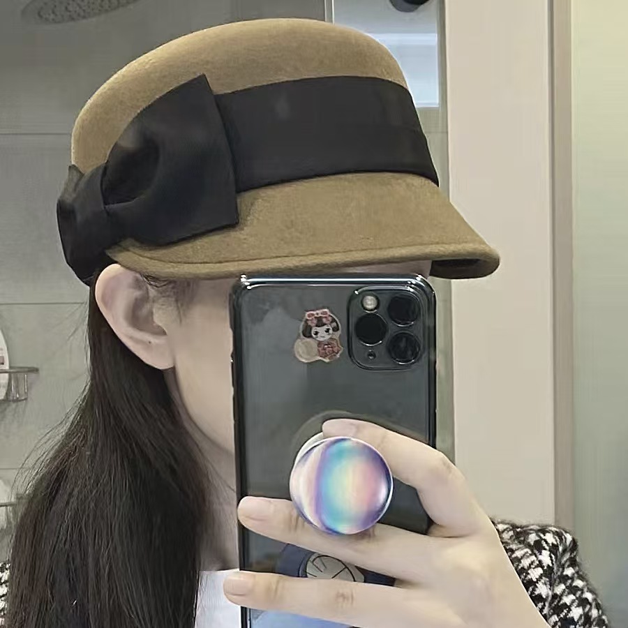 Fedora Hat Wool - Autumn And Winter Woman Solid Color