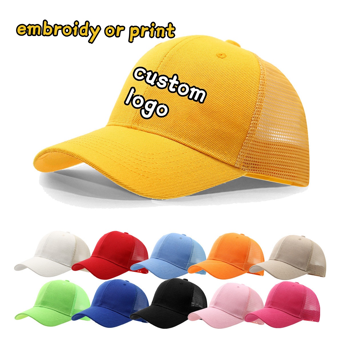 Custom Logo Cap Embroidery Pri - Trucker Cap Mesh review and price