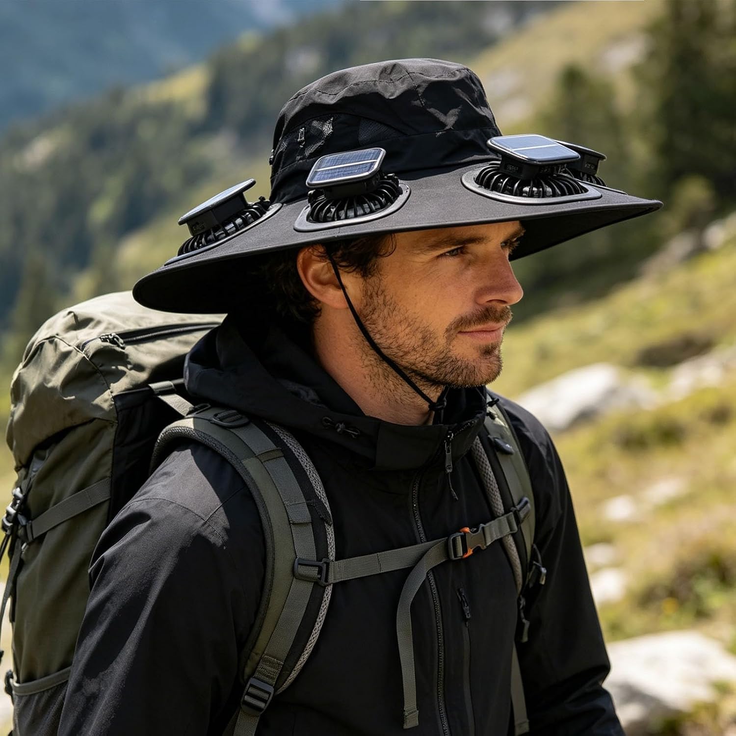 Hot 6 Fans Solar Fan Hat Breat - Sun Hat Wide Brim review and price