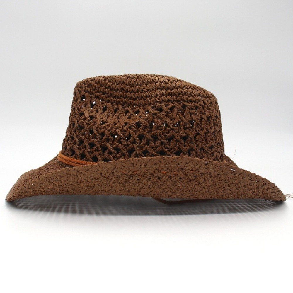 Retro Wide Brim Sunscreen Stra - Cowboy Hat Straw review and price