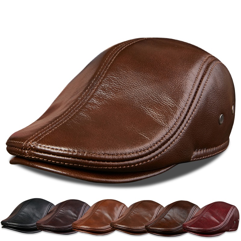 Genuine Cowhide Leather Men Be - Baseball Cap Structured review and price
