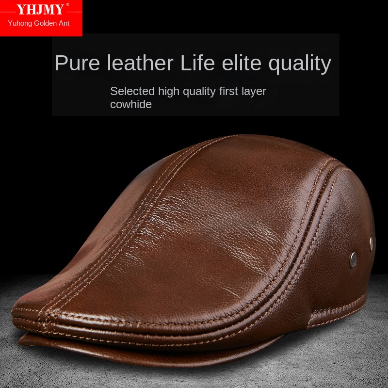 Genuine Cowhide Leather Men Be - Baseball Cap Structured review and price