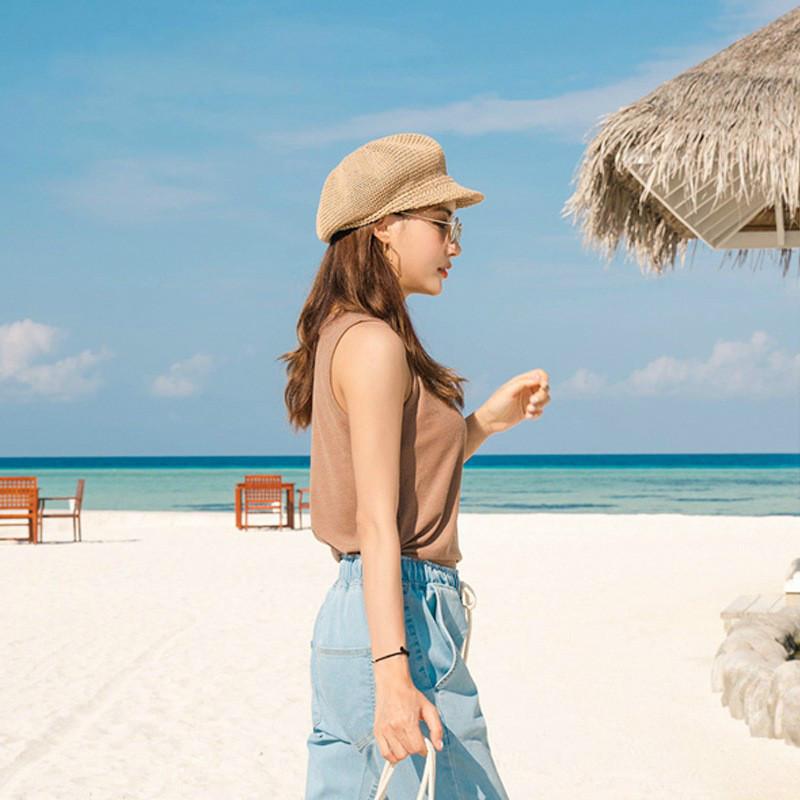 Octagonal Beret Women Sun Hat  - Visor Sun Hat review and price