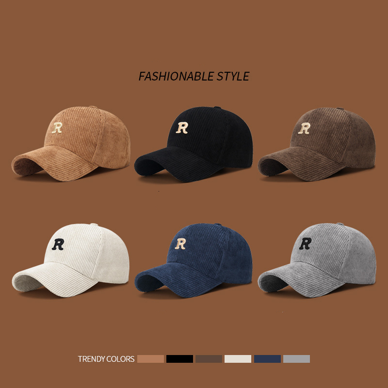 Corduroy Baseball Cap with 3D  - Baseball Cap Structured review and price