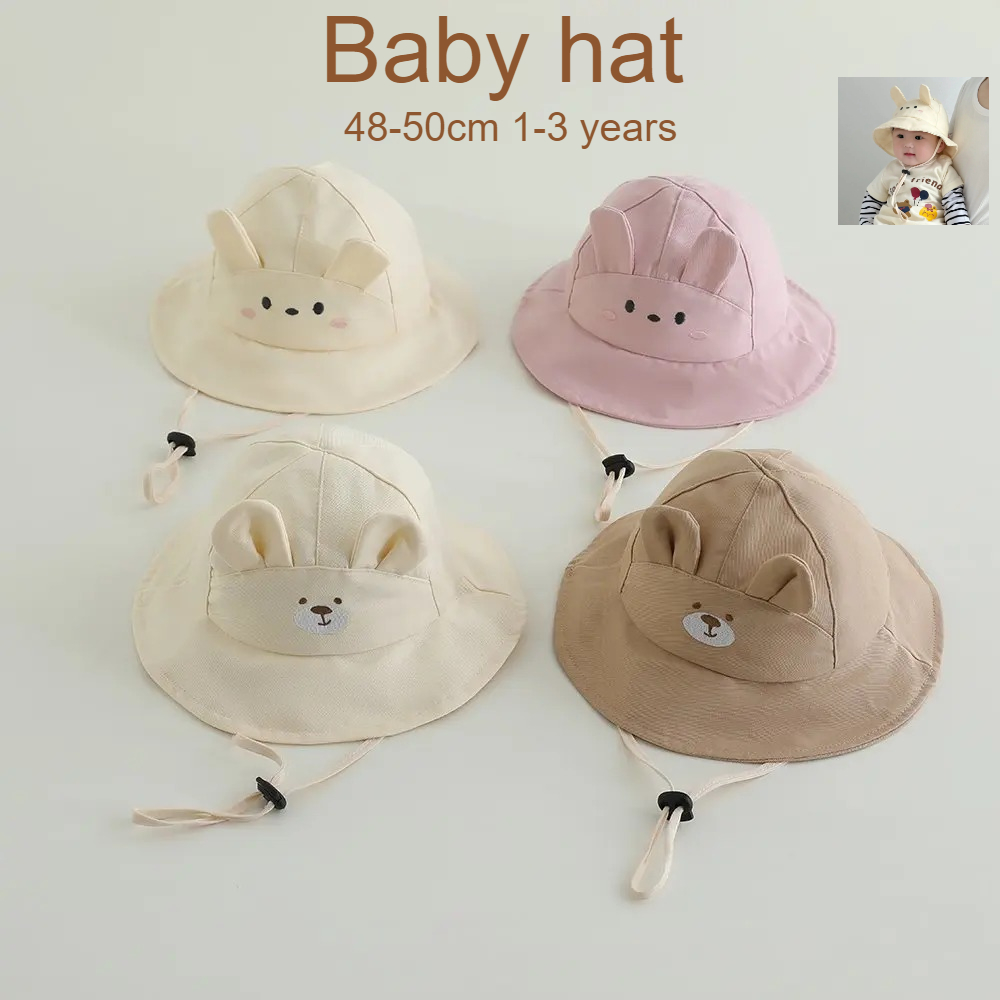 Baby Girls Sun Hat 48-50cm Cot - Bucket Hat Cotton review and price