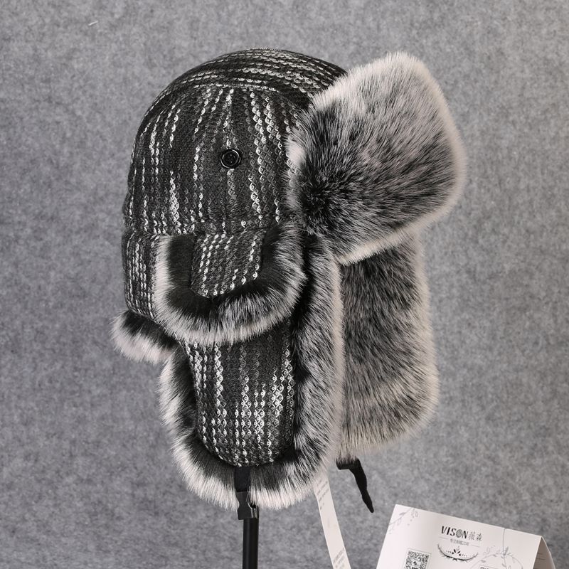 B-8433 Man Bomber Hat Rex Rabb - Trapper Hat Ear Flap review and price