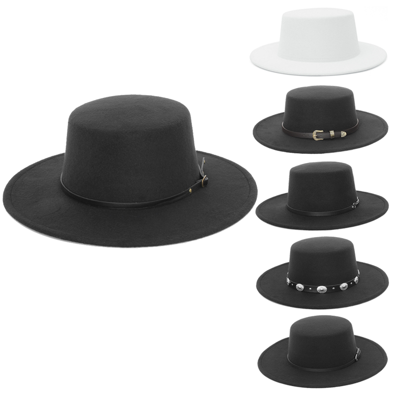 Elegant Wide Brim Fedora Hat f - Fedora Hat Wool review and price