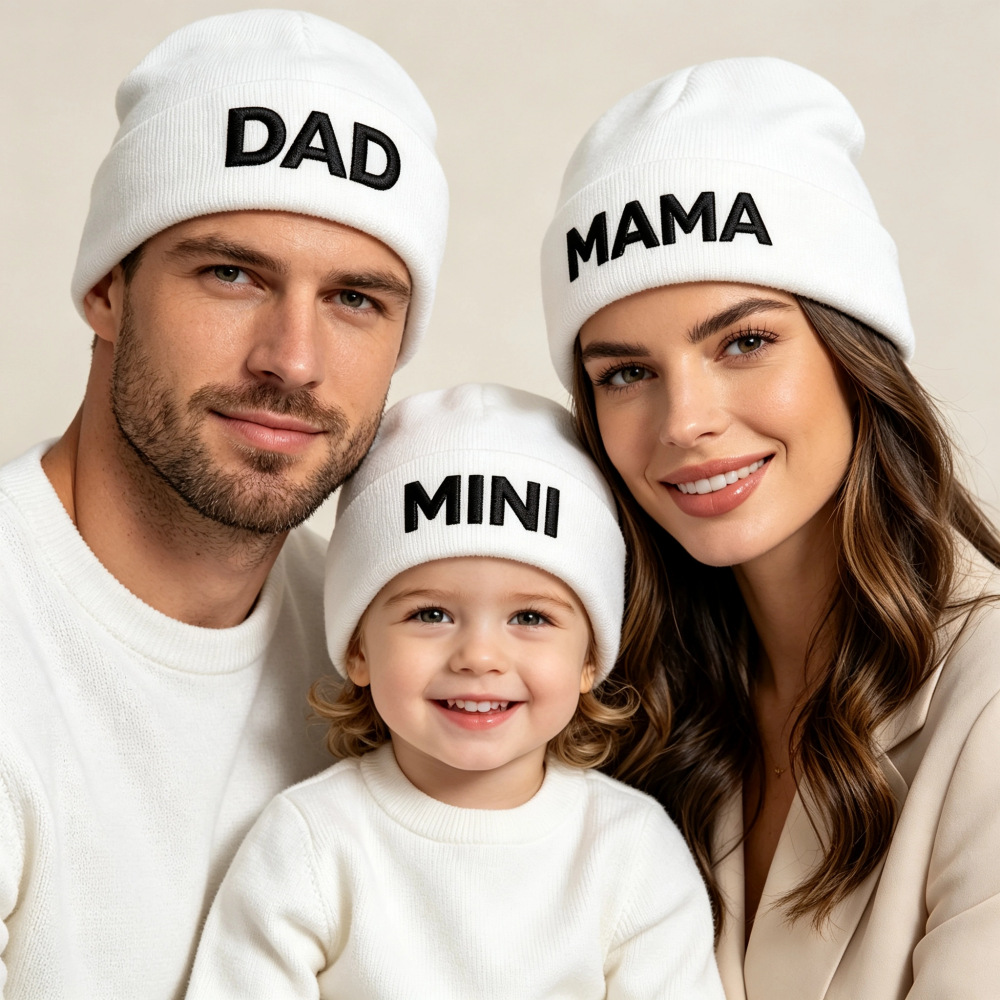 Letter Embroidery Knit Beanie  - Beanie Cuffed Knit review and price